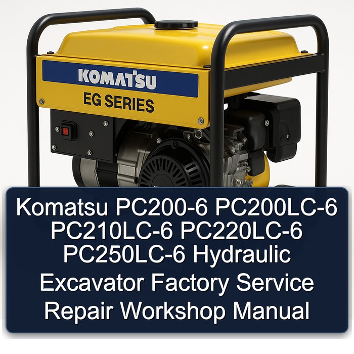 Komatsu PC200-6 PC200LC-6 PC210LC-6 PC220LC-6 PC250LC-6 Hydraulic Excavator Factory Service Repair Workshop Manual