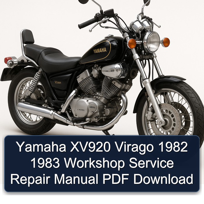 Yamaha XV920 Virago 1982 1983 Workshop Manual de servicio y reparación PDF Download