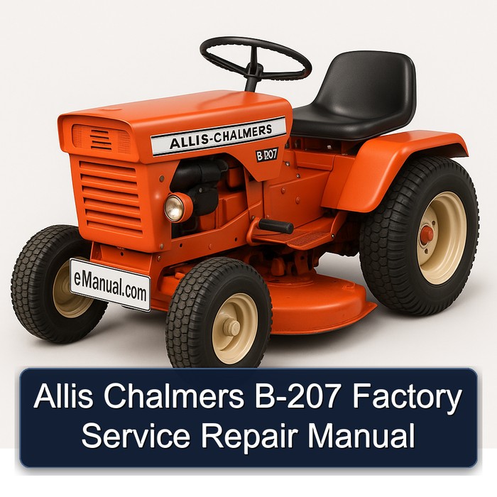 Allis Chalmers B-207 Factory Service Repair Manual