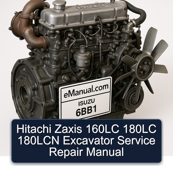 Hitachi Zaxis 160LC 180LC 180LCN Excavator Service Repair Manual