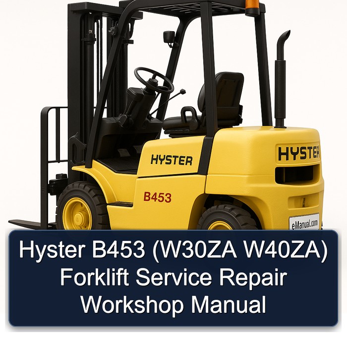 Manual de Servicio y Reparación de la Carretilla Elevadora Hyster B453 (W30ZA W40ZA)