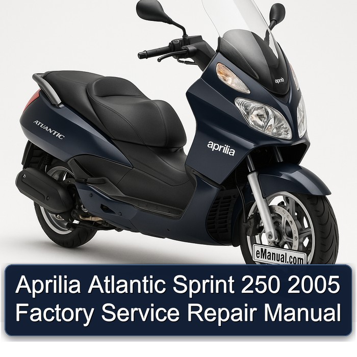 Aprilia Atlantic Sprint 250 2005 Factory Manual de servicio y reparación