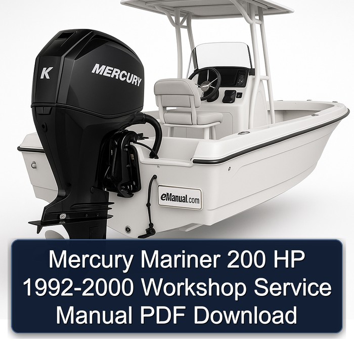 Mercury Mariner 200 HP 1992-2000 Workshop Service Manual PDF Download