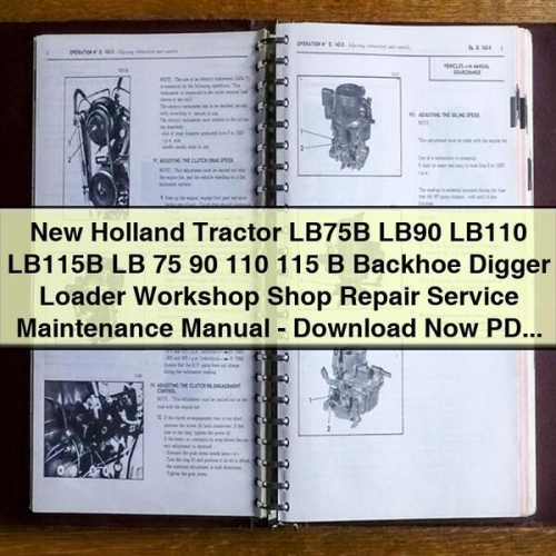 New Holland Traktoren LB75B - LB115B: Werkstatt-, Reparatur- und Wartungsmanual (PDF)