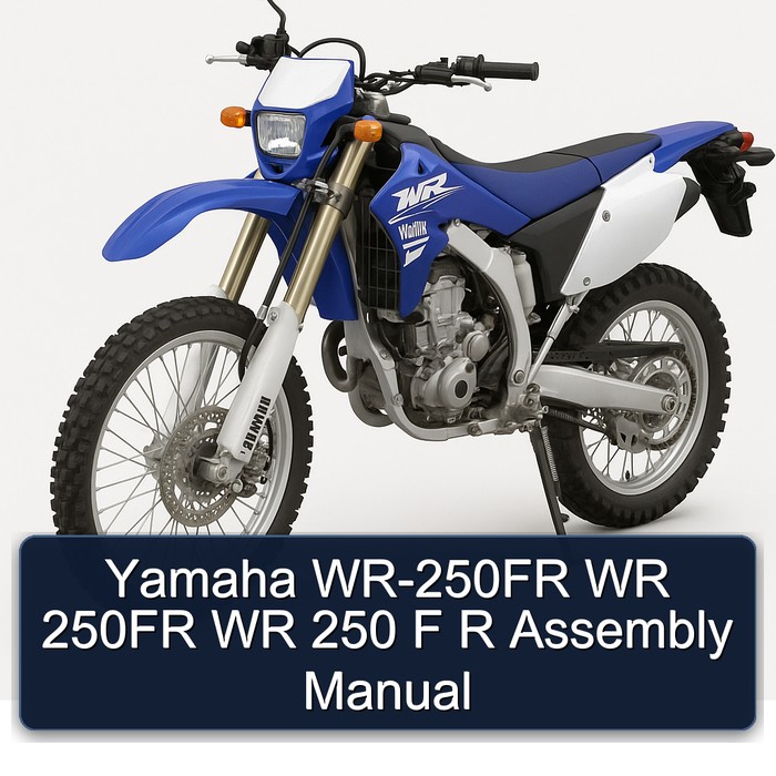 Yamaha WR-250FR WR 250FR WR 250 F R Assembly Manual 
