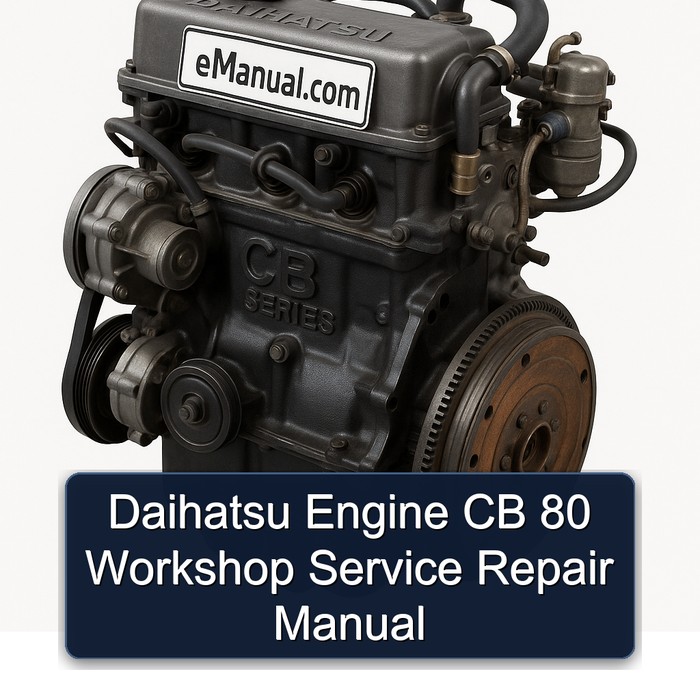 Daihatsu Engine CB 80 Workshop Service Repair Manual