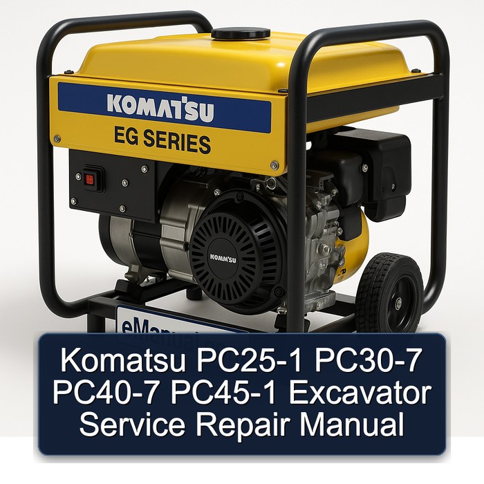 Komatsu PC25-1 PC30-7 PC40-7 PC45-1 Excavator Manual de servicio y reparación