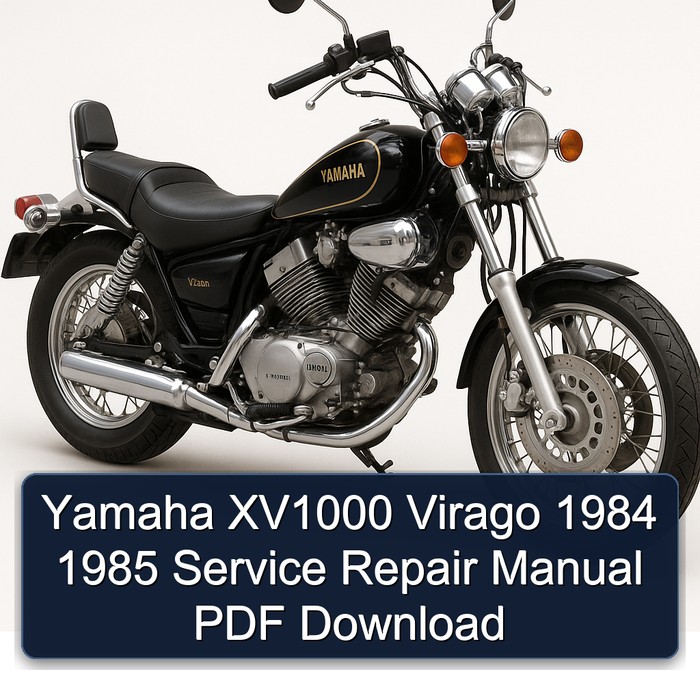 Yamaha XV1000 Virago 1984 1985 Manual de servicio y reparación PDF Download