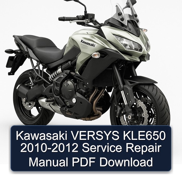Kawasaki VERSYS KLE650 2010-2012 Manual de servicio y reparación PDF Download