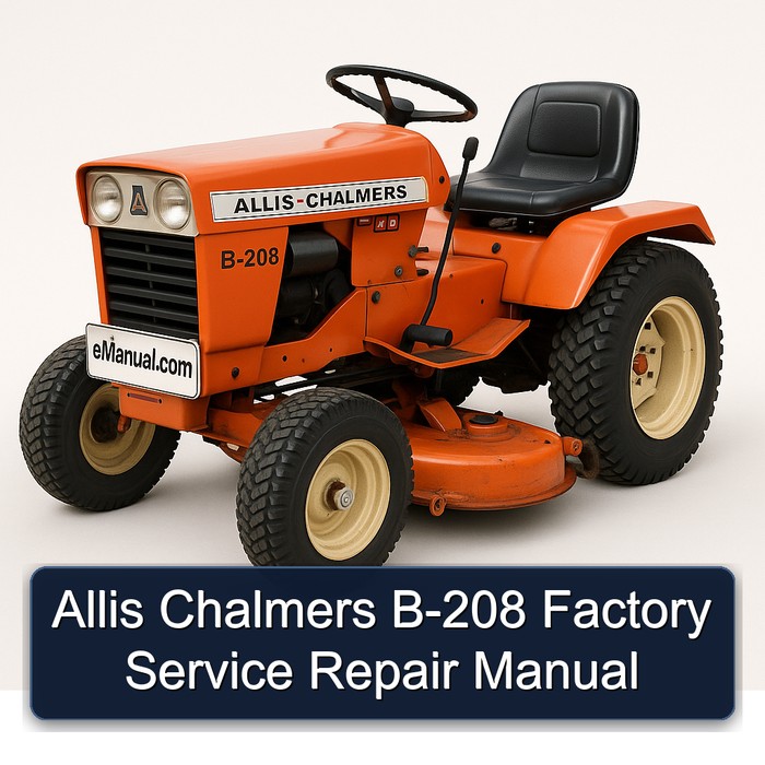 Manual de Servicio y Reparación de Fábrica Allis Chalmers B-208