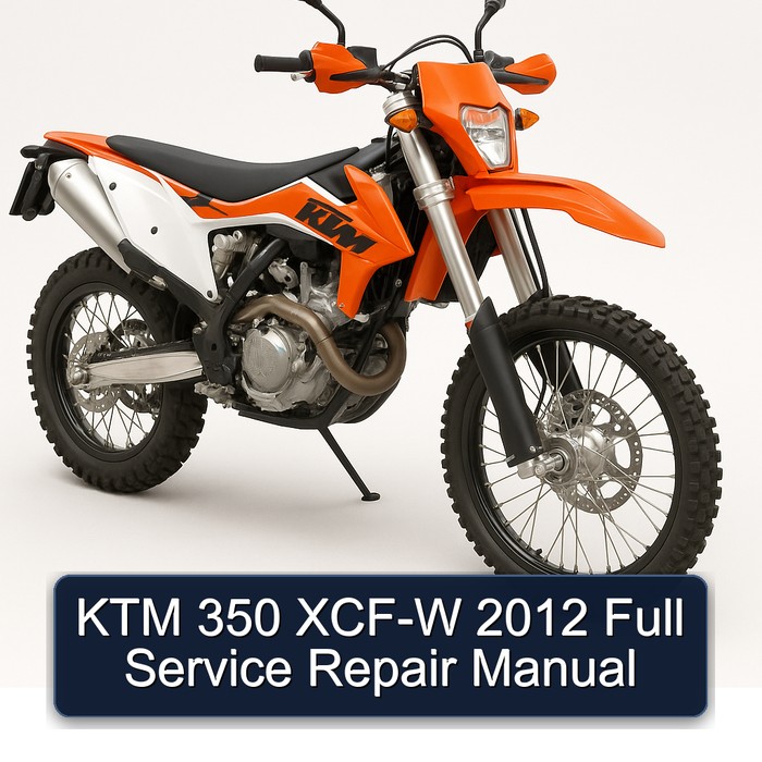 KTM 350 XCF-W 2012 Full Manual de servicio y reparación