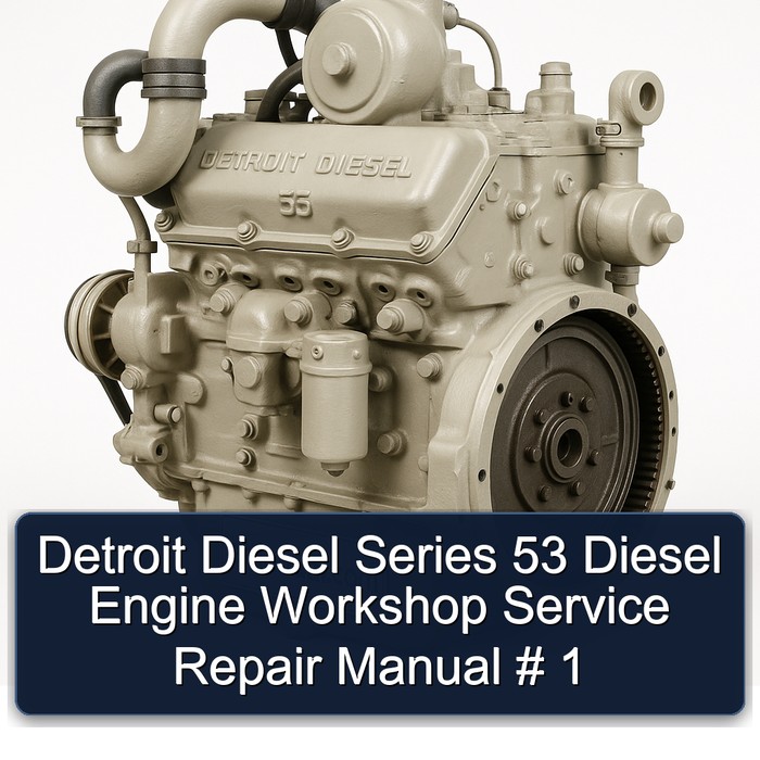 Detroit Diesel Series 53 Diesel Engine Workshop Manual de servicio y reparación # 1