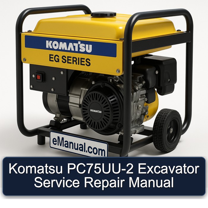 Komatsu PC75UU-2 Excavator Manual de servicio y reparación