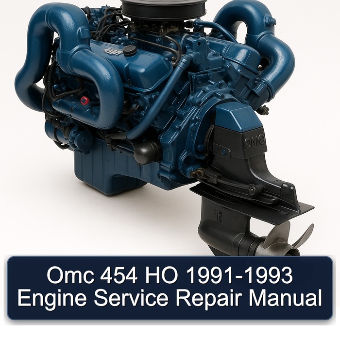 Omc 454 HO 1991-1993 Engine Manual de servicio y reparación