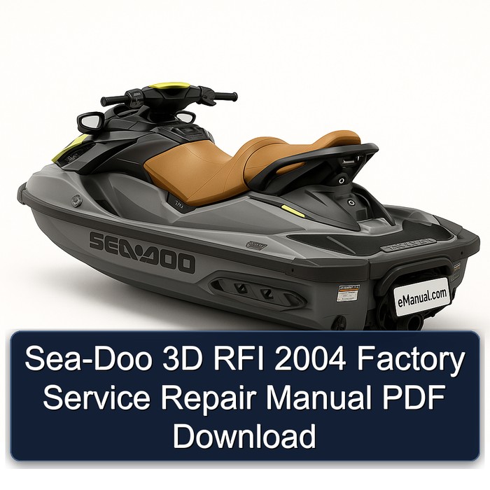 Sea-Doo 3D RFI 2004 Factory Service Repair Manual PDF Download