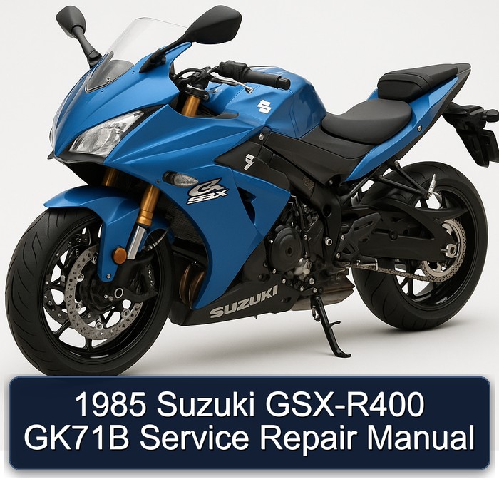 1985 Suzuki GSX-R400 GK71B Manual de servicio y reparación