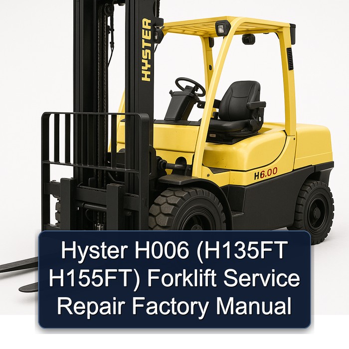 Hyster H006 (H135FT/H155FT) Gabelstapler: Werkstatthandbuch