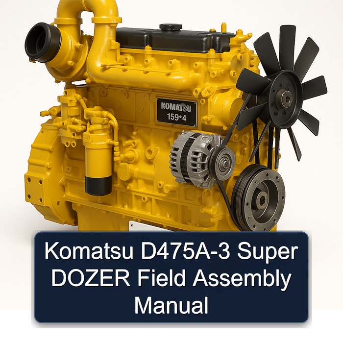 Komatsu D475A-3 Super DOZER Field Assembly Manual 