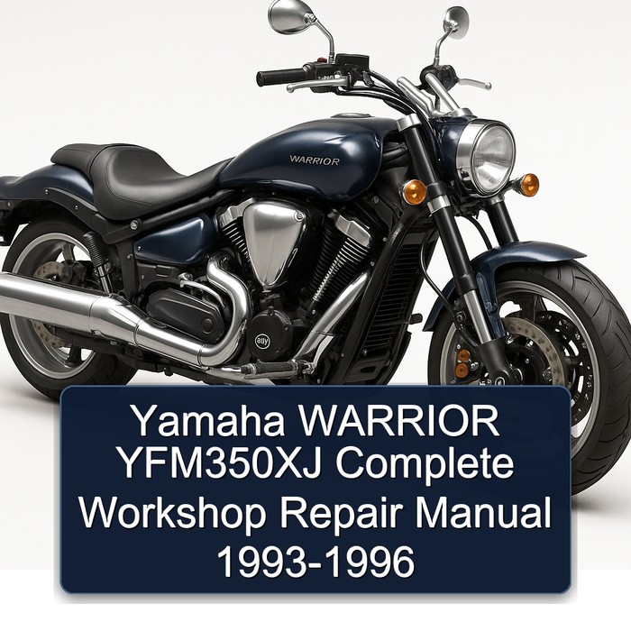 Yamaha WARRIOR YFM350XJ Complete Workshop Repair Manual 1993-1996 
