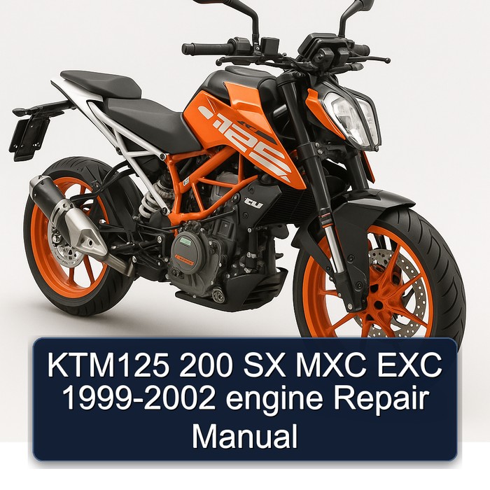 KTM125 200 SX MXC EXC 1999-2002 engine Repair Manual