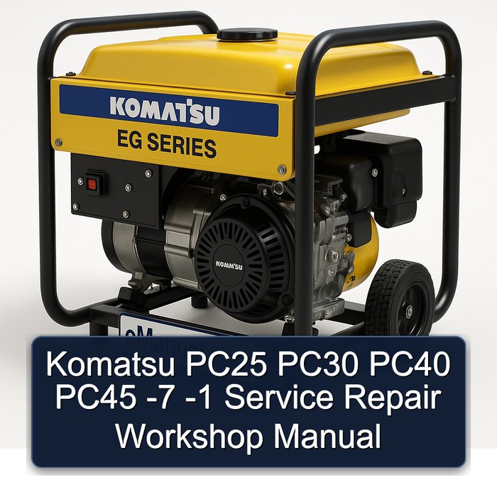 Komatsu PC25 PC30 PC40 PC45 -7 -1 Service Repair Workshop Manual