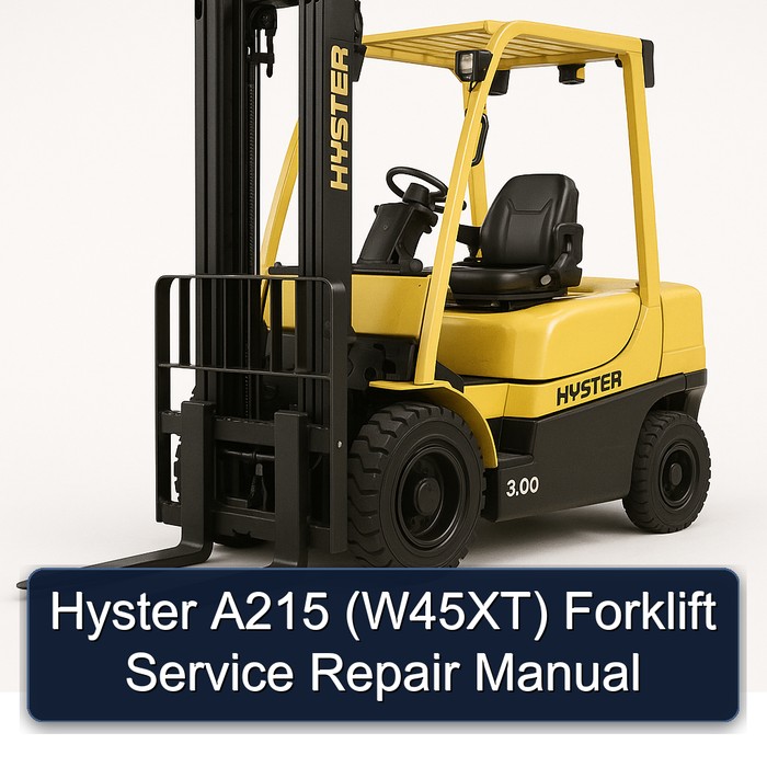 Manual de Servicio y Reparación de la Carretilla Elevadora Hyster A215 (W45XT)