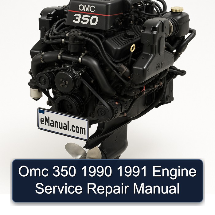 Omc 350 1990 1991 Engine Service Repair Manual 