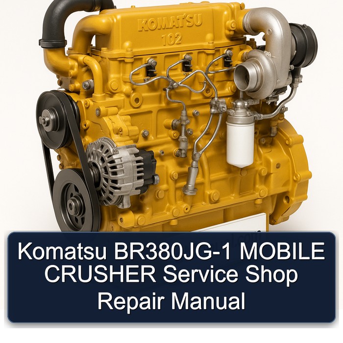Komatsu BR380JG-1 MOBILE CRUSHER Service Shop Repair Manual