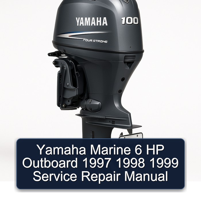 Yamaha Marine 6 HP Outboard 1997 1998 1999 Service Repair Manual 