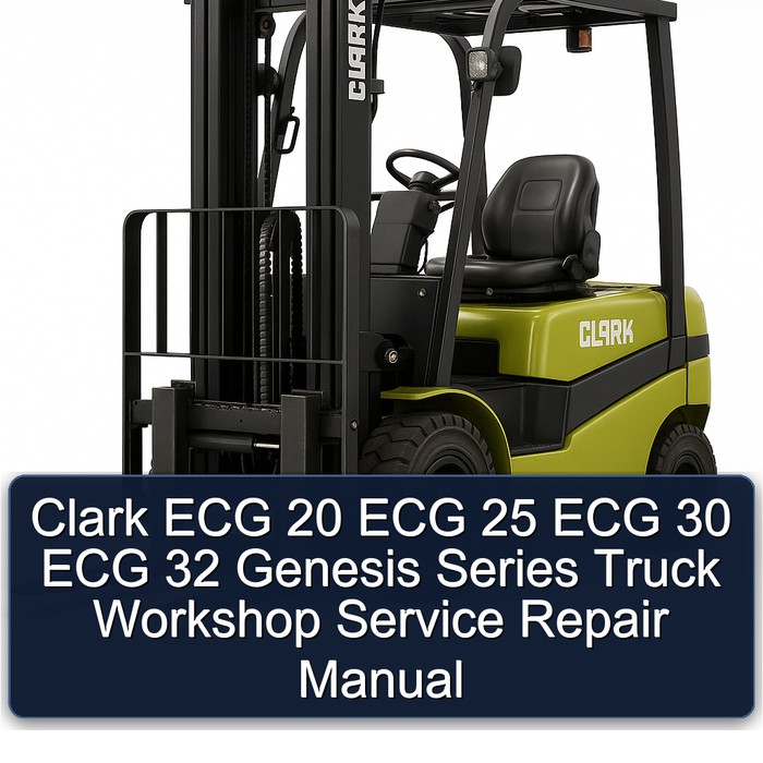 Clark ECG 20 ECG 25 ECG 30 ECG 32 Genesis Series Truck Workshop Service Repair Manual 