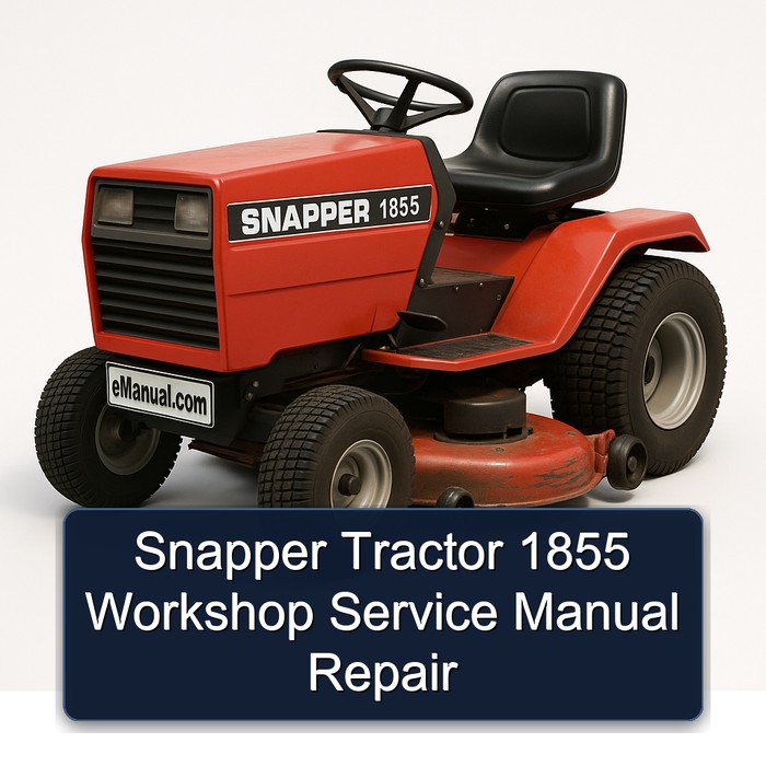 Manual de Servicio y Reparación del Tractor Snapper 1855