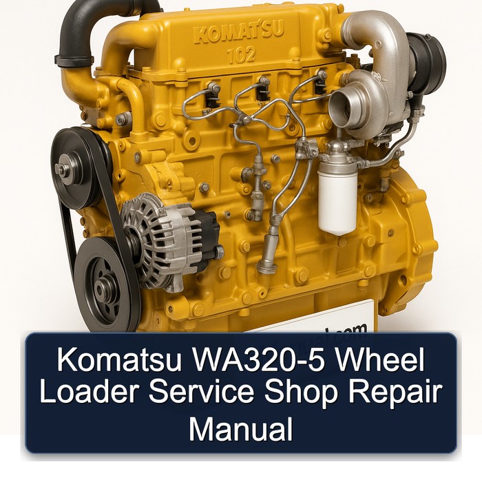 Komatsu WA320-5 Wheel Loader Service Shop Repair Manual