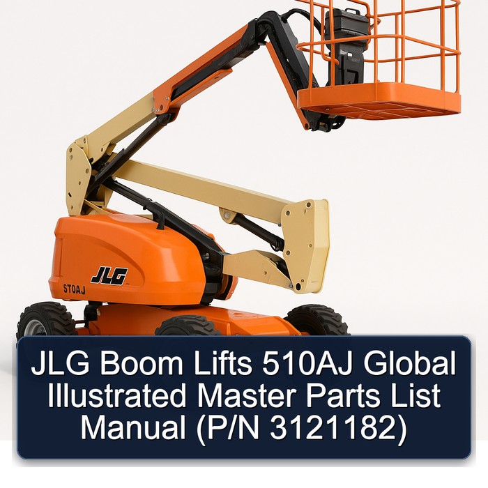 JLG Boom Lifts 510AJ Global Illustrated Master Parts List Manual  (P/N 3121182)