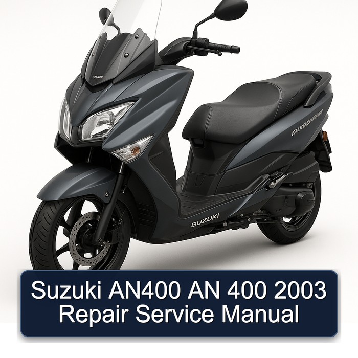 Suzuki AN400 AN 400 2003 Repair Service Manual