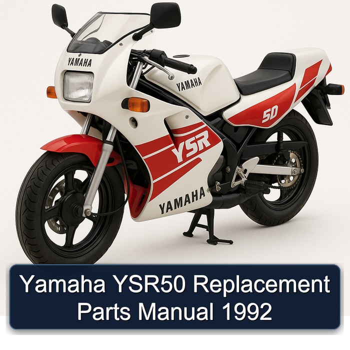 Yamaha YSR50 Replacement Parts Manual 1992