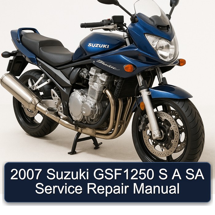 2007 Suzuki GSF1250 S A SA Manual de servicio y reparación