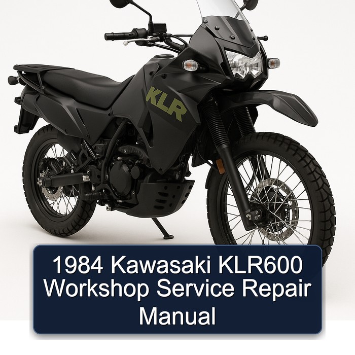 1984 Kawasaki KLR600 Workshop Manual de servicio y reparación