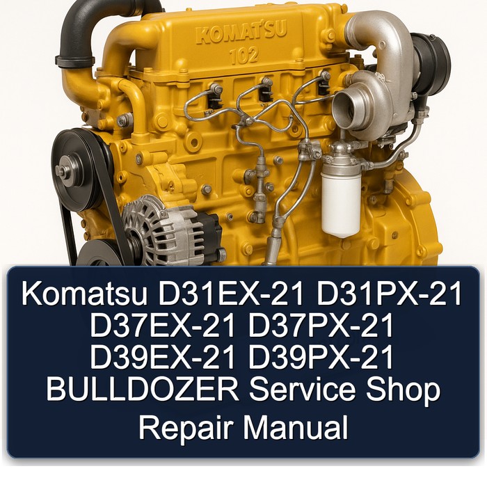 Komatsu D31EX-21 D31PX-21 D37EX-21 D37PX-21 D39EX-21 D39PX-21 BULLDOZER Service Shop Repair Manual