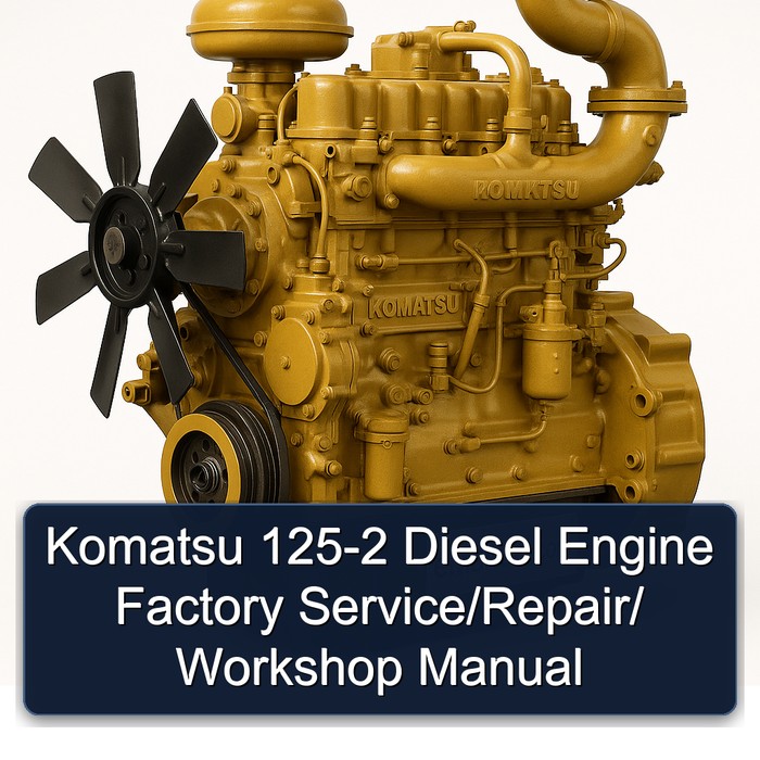 Manual de Servicio/Reparación/Taller para Motor Diesel Komatsu 125-2