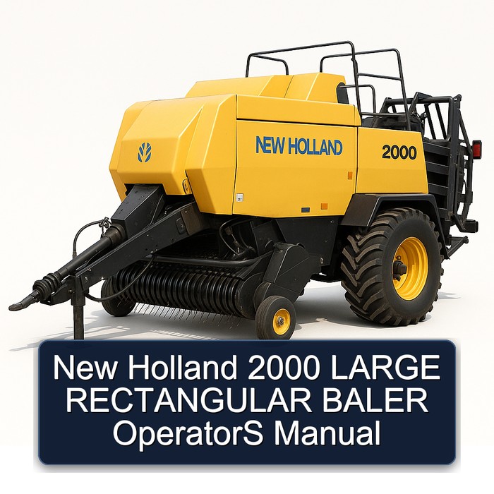 Manual del Operador de Empacadora Rectangular Grande New Holland 2000