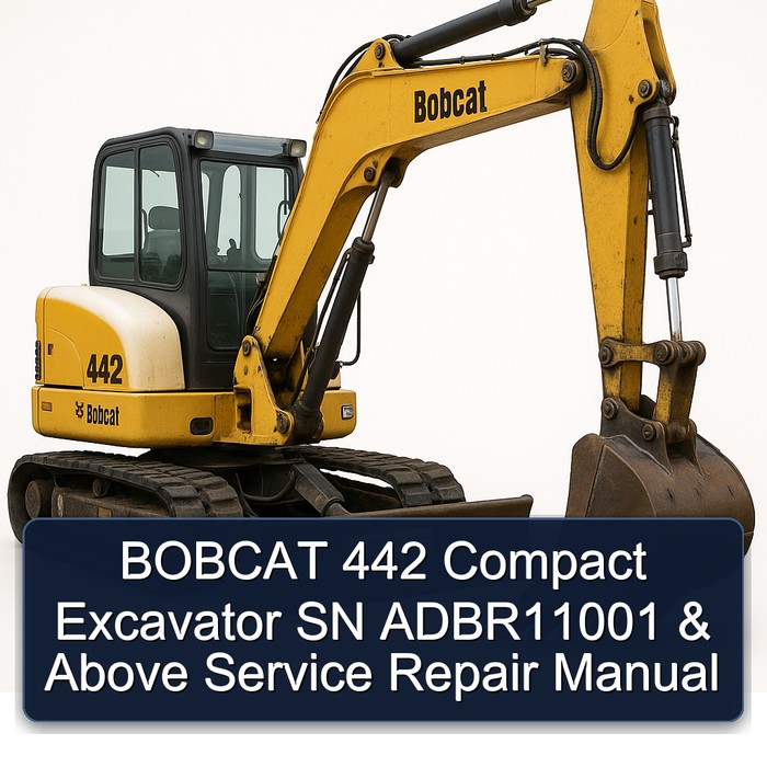 BOBCAT 442 Compact Excavator SN ADBR11001 & Above Service Repair Manual 