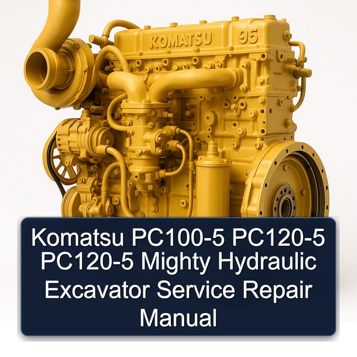 Komatsu PC100-5 PC120-5 PC120-5 Mighty Hydraulic Excavator Manual de servicio y reparación