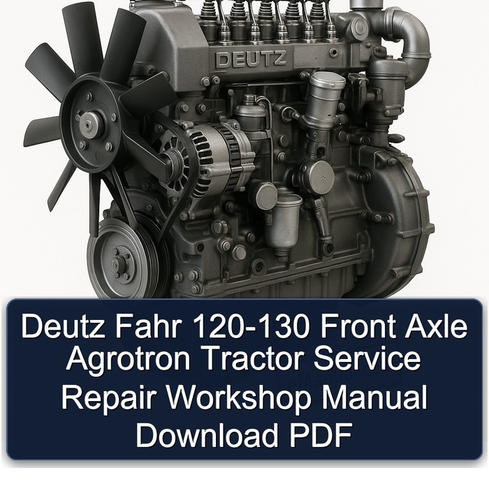 Manual de Servicio y Reparación del Tractor Deutz Fahr Agrotron 120-130 Eje Delantero - PDF