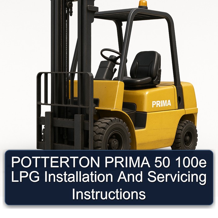 POTTERTON PRIMA 50 100e LPG Installation And Servicing Instructions