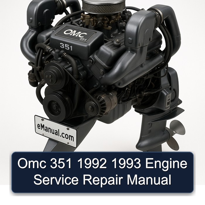 Omc 351 1992 1993 Engine Service Repair Manual