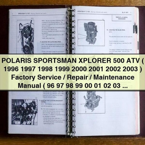 POLARIS SPORTSMAN XPLORER 500 ATV Factory Service Repair Manual (1996-2003)