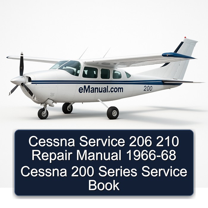 Cessna Service 206 210 Repair Manual 1966-68 Cessna 200 Series Service Book