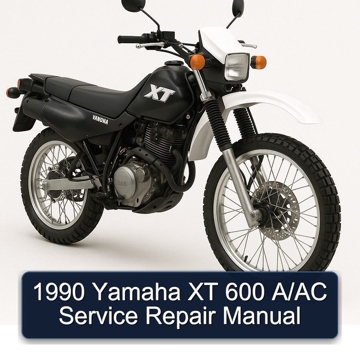 1990 Yamaha XT 600 A/AC Manual de servicio y reparación
