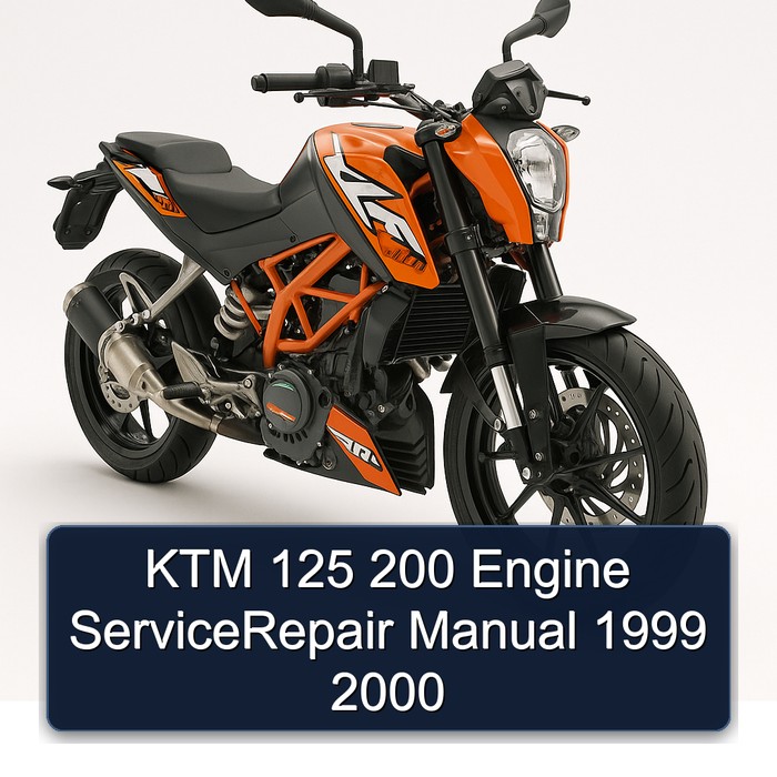 KTM 125 200 Engine ServiceRepair Manual 1999 2000