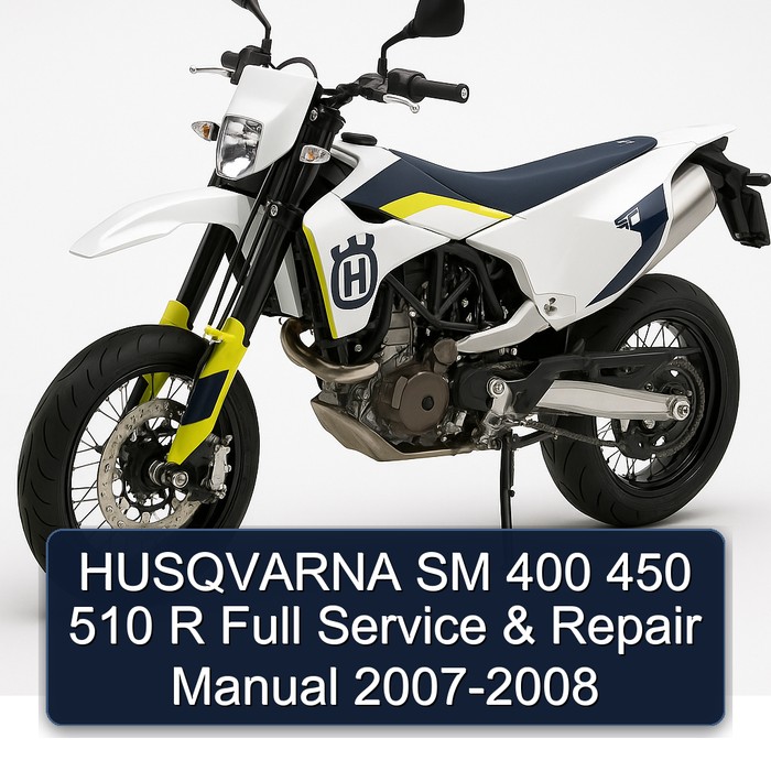 HUSQVARNA SM 400 450 510 R Full Manual de servicio y reparación 2007-2008